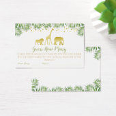 Baby shower Gold Safari Devine Combien De Carte De (Bureau)