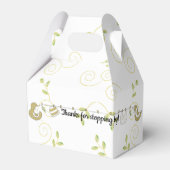 Baby shower Golden Birds Gable Favor Box Bedankdoosjes (Voorkant Zijde)