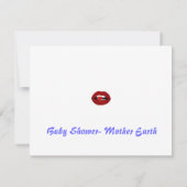 baby shower Gothic Kaart (Achterkant)