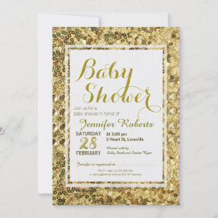 Baby Shower Goudharsen Kaart