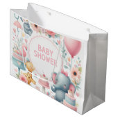 Baby shower Grand sac cadeau (Devant Angle)