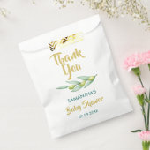 Baby shower Greenery Olive Branch Elegant Bedankzakje (Gezegeld)