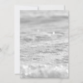 Baby shower gris Silver Snowflakes Carte de remerc (Dos)