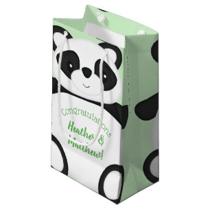 Baby shower Groen Beer Panda Klein Cadeauzakje