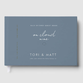 Baby shower Guest Book - Cloud thema Gastenboek