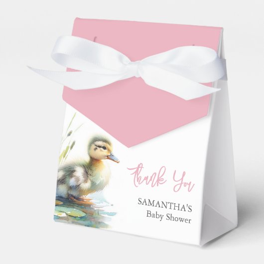 Baby shower gunst Boxes Mallard Ducks Bedankdoosjes (Voorkant Zijde)
