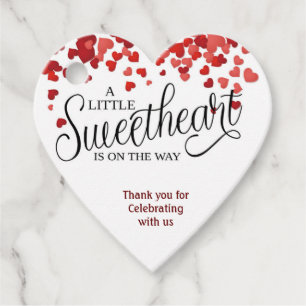 BABY SHOWER gunst stickers Hartjes Lieverd Bedankjes Labels