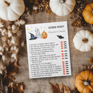 Baby Shower Halloween Geest Raad Wie Notitieblok