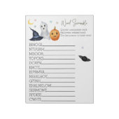 Baby shower - Halloween Ghost Word-cramble-laptop Notitieblok (Gedraaid)