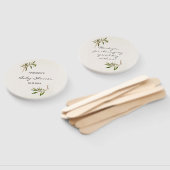 Baby shower Hand Fans Modern Greenery Handwaaier (Niet-gemonteerd)