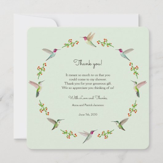 Baby shower Hartelijk dank (Voorkant)