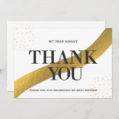 Baby shower Hartelijk dank (Voorkant / Achterkant)