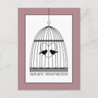 Baby shower hartslag Uitnodiging