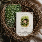 Baby shower Hedgehog Waterverf Uitnodiging