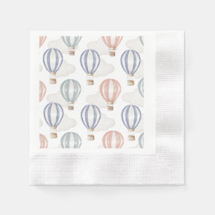 Baby Shower Heet Lucht Ballonnen Geslacht Neutraal Servet