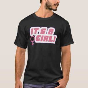 Baby shower Het is een meisje Gender Onthulling T-shirt