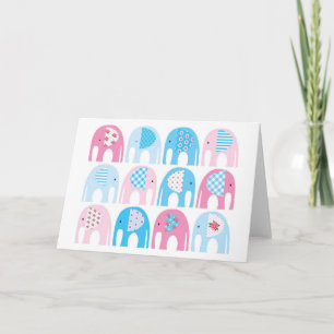 Baby shower - Het is een meisje Groeten Kaart