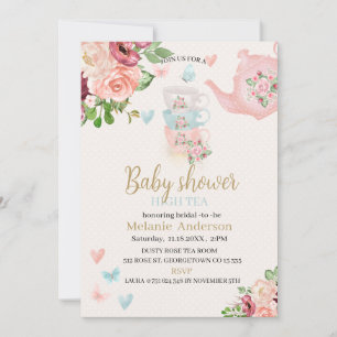 Baby shower high tea Invitation