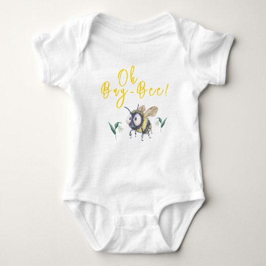 Baby shower honingbijen romper (Voorkant)