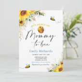 Baby shower honingbijen Zonnebloem voor bijen Kaart (Staand voorkant)