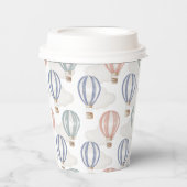 Baby Shower Hot Air Balloons Gender Neutral Papieren Bekers (Voorkant)