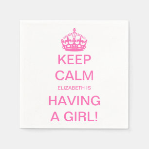 Baby shower houden Roze Roze Roze Servet