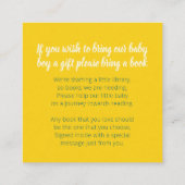 Baby shower ici vient la carte cadeau soleil (Dos)