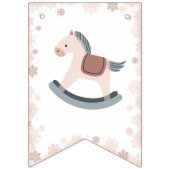 Baby shower Il fait froid dehors bannière de crème (Premier drapeau)