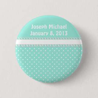 baby shower in het Blauwgroen Ronde Button 5,7 Cm