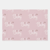 Baby shower inpakpapier vel (Voorkant 2)