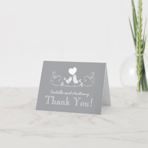 Baby shower Inséparable moderne Merci Note Card