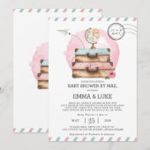 Baby shower interurbain Vintage par carte postale (Devant / Derrière)