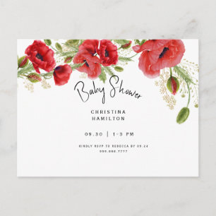 Baby shower Invitati Uitnodiging Briefkaart