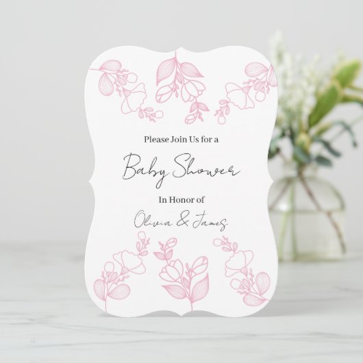 Baby Shower Invitation (Debout devant)