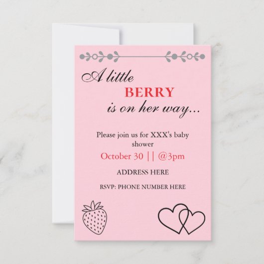 Baby Shower Invitation (Devant)
