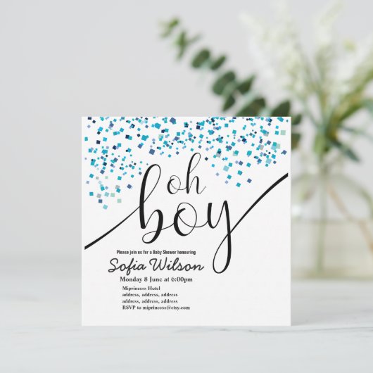 baby shower, invitation (Debout devant)