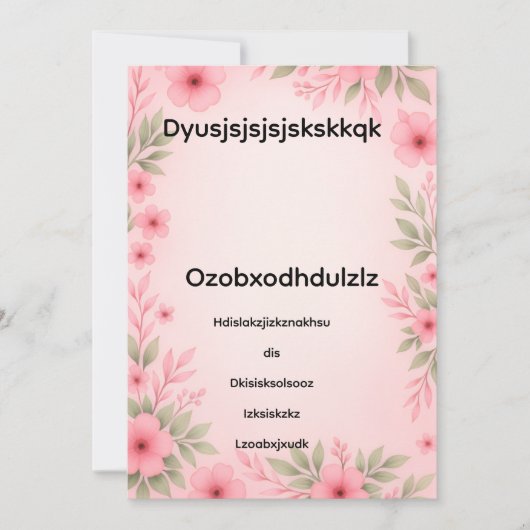 Baby shower invitation  (Devant)