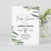 baby shower invitation à la verdure (Debout devant)