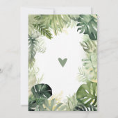 Baby shower invitation animaux de safari dans la j (Dos)