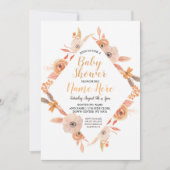 Baby shower Invitation Automne Automne Automne Aub (Devant)