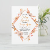 Baby shower Invitation Automne Automne Automne Aub (Debout devant)