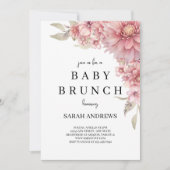 Baby shower Invitation, Baby Brunch Invitation (Devant)