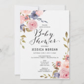 Baby shower Invitation Baby shower fille (Devant)
