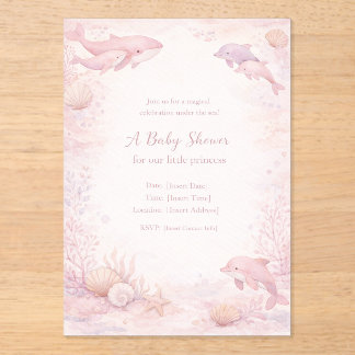 baby shower invitation baby shower girl pink baby 