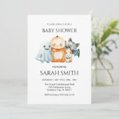 Baby shower Invitation Baby shower Halloween Ghost (Debout devant)