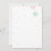 Baby shower invitation Bébé froid Dehors bois (Dos)