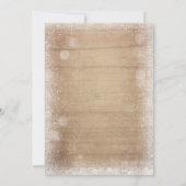 Baby shower invitation Bébé il fait froid en dehor (Dos)