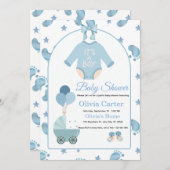 Baby Shower Invitation Bedankkaart (Voorkant / Achterkant)