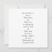 Baby Shower invitation bib, bottle and cup (Dos)