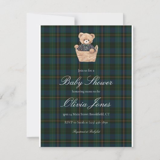 Baby Shower Invitation Card (Devant)